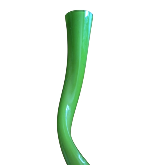 Vintage Norman Coppenhagen Green Swing Glass Vase - Picture 9 of 12